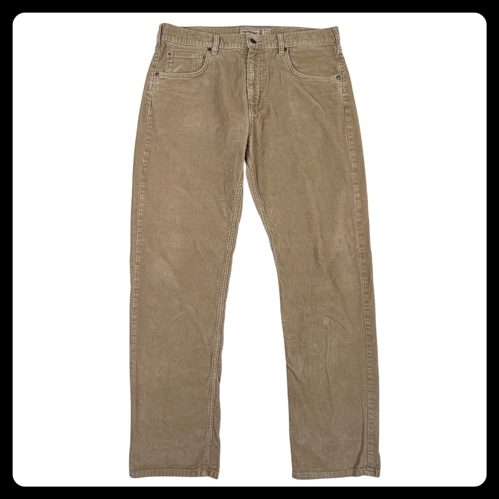 Patagonia Regular Fit Corduroy Pants Men 36x34 Tan Organic Cotton 5 Pocket 55910